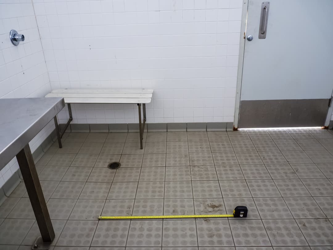 A wet-room accessible shower with rails and a handheld rose in Queensland